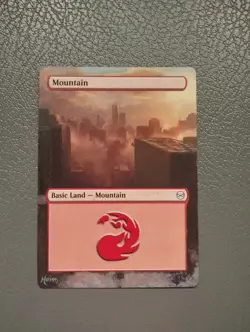 Mountain MTG Marvel's Spider-Man Hand Painted Borderless Extended Altered Art - Image 1