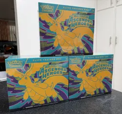 Pokemon Mega Evolution Ascended Heroes ETB Brand New and Sealed Lot of 3 - Image 1