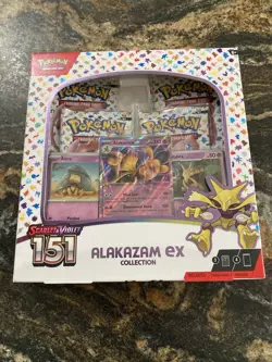 Alakazam Ex Collection Box Scarlet & Violet 151 Pokemon 2023 Factory Sealed B - Image 1