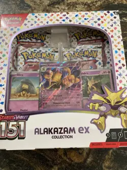 Alakazam Ex Collection Box Scarlet & Violet 151 Pokemon 2023 Factory Sealed B - Image 2