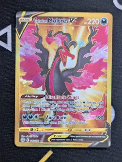 Galarian Moltres V - 183/172 - Pokemon Brilliant Stars Sword Shield Secret NM - Image 1
