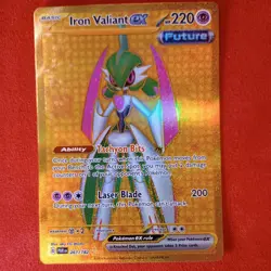 Pokemon TCG Iron Valiant ex 261/182 Holo Hyper Rare Paradox Rift NM - Image 1