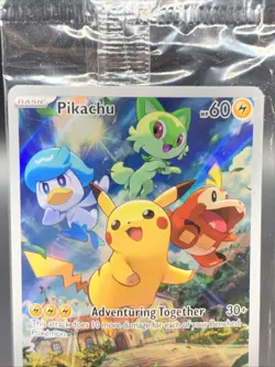 Pikachu 027 - Black Star Promo Paldea Evolved Pokemon TCG Sealed - Image 2