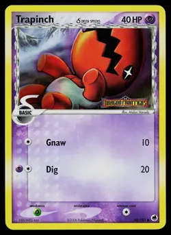 Pokemon Card - Trapinch Dragon Frontiers 68/101 Reverse Holo Common STAMPED - Image 1