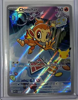 Pokemon TCG - Chimchar - First Partner Illustration Promo 041 30th Anniversary - Image 1