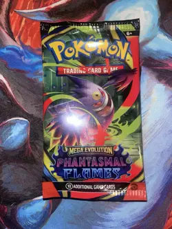 Pokemon TCG Phantasmal Flames Booster Pack – English Factory Sealed – Random Art - Image 1