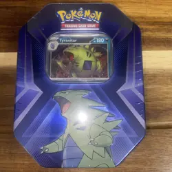Pokemon TCG: Tyranitar Triple Whammy Collector's Tin - Factory Sealed - Image 1