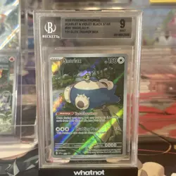 Pokemon 2023 SVP en Snorlax 151 ETB Promo Card #051 Beckett 9 - Image 1