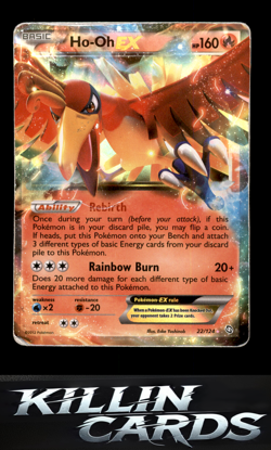 Ho-Oh EX 22/124 Pokemon Ultra Rare Dragons Exalted Card DM - Image 1