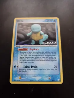 Pokemon Ditto (Squirtle) Delta Species Reverse Holo 064/113 60 HP 2005 - Image 2