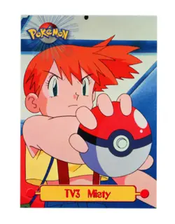 Pokemon Card - Misty TV3 - Black Logo - Topps Series 1 - Image 1
