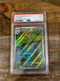 POKEMON 2023 Mew En 151 Illustration Rare IVYSAUR #167 PSA 9 Mint RARE - Image 1