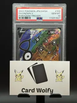 PSA 10 Unown V 103/098 SR Alt Art Paradigm Trigger s12 Japanese US Seller - Image 3