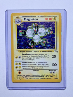 Magneton Holo Rare 11/62 Fossil Pokemon Card - Image 1