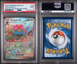 2023 POKEMON MEW EN-151 #198 VENUSAUR EX SPECIAL ILLUSTRATION RARE PSA 9 - Image 3