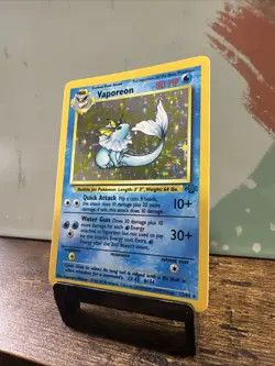 Pokemon TCG Vaporeon Holo Rare Card Jungle, 12/64, Lightly Played 2221 - Image 3