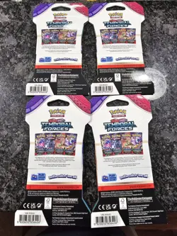 Pokemon Temporal Forces Sleeved Booster Pack Art Set Factory Sealed - Image 2