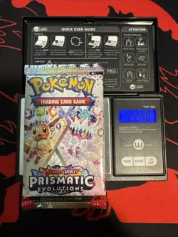 22.40g Heavy - Pokemon TCG S&V - Prismatic Evolution Booster Pack! Semi GOD U - Image 1