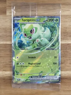 Pokemon TCG -S&V - Black Star Promo - Sprigatito EX #087 - Sealed Promo NM - Image 1