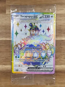Pokemon TCG -S&V - Black Star Promo - Terapegos EX #165 - Sealed Promo - NM - Image 1