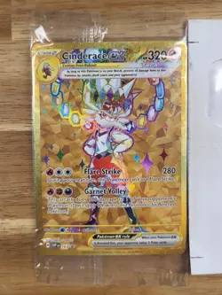 Pokemon TCG - S&V - Black Star Promo - Cinderace EX #163 - Sealed Full Art - NM - Image 1