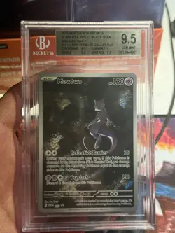 2023 POKEMON SVP EN-SV BLACK STAR PROMO 151 ULTRA-PREM COLL #052 MEWTWO BGS 9.5 - Image 1