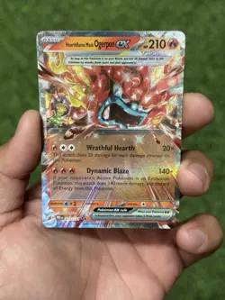 Pokemon HeartFlame Mask Ogerpon Ex 017/131 Double Rare Prismatic Evolutions - Image 1