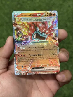 Pokemon HeartFlame Mask Ogerpon Ex 017/131 Double Rare Prismatic Evolutions - Image 2