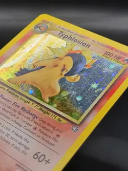 Pokemon 1st Edition Neo Genesis Typhlosion Holo Black Dot Error 17/111 LP 🔥🔥⚫ - Image 4