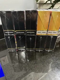 POKEMON TCG BOOSTER BUNDLE LOT X10 PHANTASMAL FLAMES SURGING SPARKS MEGA EVOL - Image 2