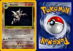 HAUNTER 6/62 HOLO RARE FOSSIL POKEMON UNLIMITED HOLO HP - Image 3