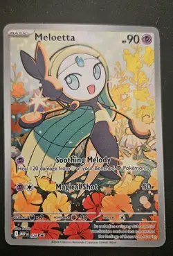 Pokemon TCG Mega Battle Deck Meloetta #026 Illustration Rare Black Star Promo NM - Image 1