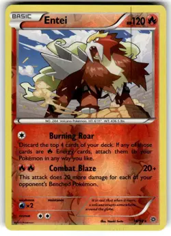 Entei (14) 14/98 Reverse Holo XY - Ancient Origins NM Pokemon - Image 1