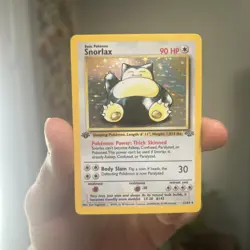 Pokemon TCG Snorlax 11/64 1st Edition Holo Rare - WOTC Jungle - LP - Image 1