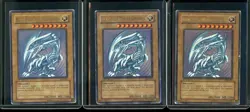 3x Blue-Eyes White Dragon SDK-001 Ultra Rare 1st Edition Yugioh #1 - Image 1
