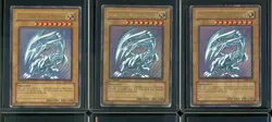 3x Blue-Eyes White Dragon SDK-001 Ultra Rare 1st Edition Yugioh #2 - Image 1