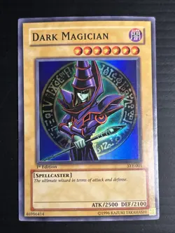 Dark Magician SYE-001 Super Rare 1st Edition Yugioh Card Ultra Rare Holo Foil - Image 1