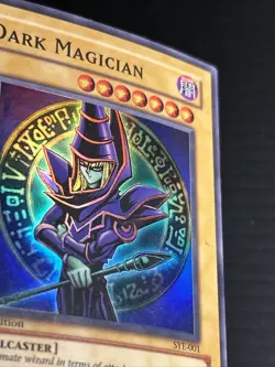 Dark Magician SYE-001 Super Rare 1st Edition Yugioh Card Ultra Rare Holo Foil - Image 3
