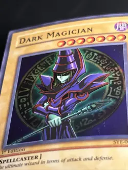 Dark Magician SYE-001 Super Rare 1st Edition Yugioh Card Ultra Rare Holo Foil - Image 4