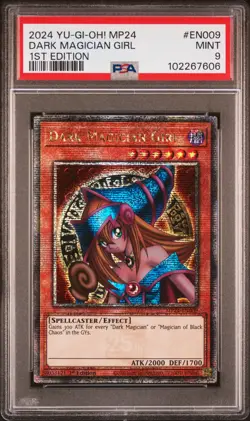 2024 YU-GI-OH! MP24-25TH ANV TIN: DUELING MIRRORS DARK MAGICIAN GIRL PSA 9 - Image 1