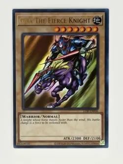 Gaia The Fierce Knight LOB-EN006 Legend Of Blue Eyes White Dragon Unlimited NM - Image 1