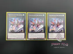 Yugioh! Transcendosaurus Drillygnathus WISU-EN005 R 1st Ed (3x) “Dino Support” - Image 1