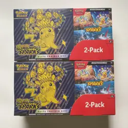 Pokemon Surging Sparks Elite Trainer Box/Booster Bundle Costco 2-Pack - Lot of 2 - Image 1