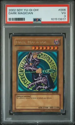 Dark Magician SDY-006 FOIL LINE ERROR PSA 3 *917 - Image 1
