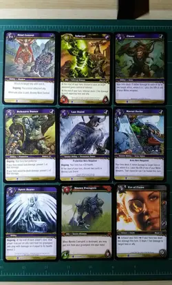 WoW TCG World Of Warcraft Heroes Of Azeroth Rare & Epic Lot 2006 Hearthstone LP - Image 2