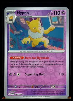 2023 Scarlet & Violet Series - Scarlet & Violet - 151 Hypno Reverse Holo #97 - Image 1