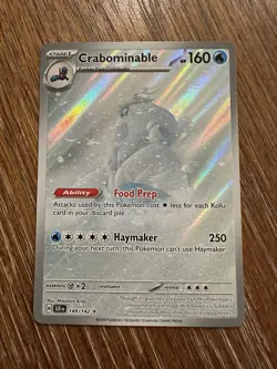 Crabominable 149/142 Stellar Crown Illustration Rare Pokemon Card NM - Image 1