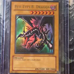 Konami Yu-Gi-Oh! Red-Eyes B. Dragon SDJ-001 Starter Deck Joey Holo Card English - Image 1