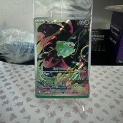 MEGA EVOLUTION ENHANCED BOX TOPPER PROMO CARD BULBASAUR 133/132 SEALED NEW - Image 1