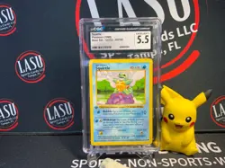 SQUIRTLE #63/102 Pokemon Base Set 1st Edition Card 1999 CGC 5.5 Excellent+ - Image 1